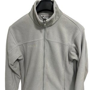 Columbia Interchange Fleece Jacket Womens Size XL White Full Zip Sweatshirt